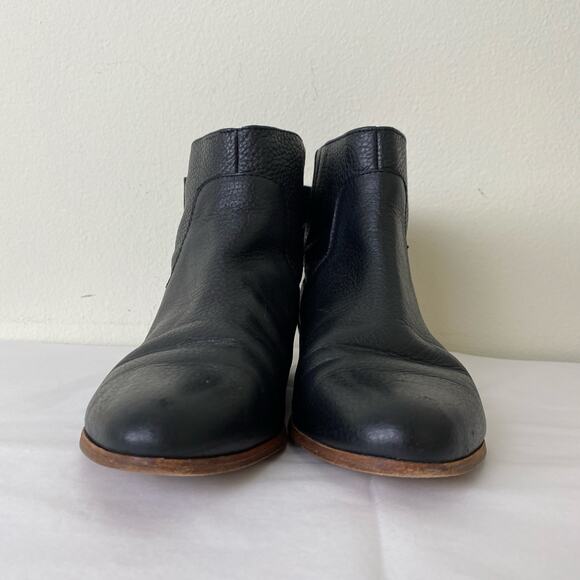 Kate Spade Prospect Bow Ankle Boots Size 8.5 Black Leather Flat Booties *fair - Picture 6 of 14